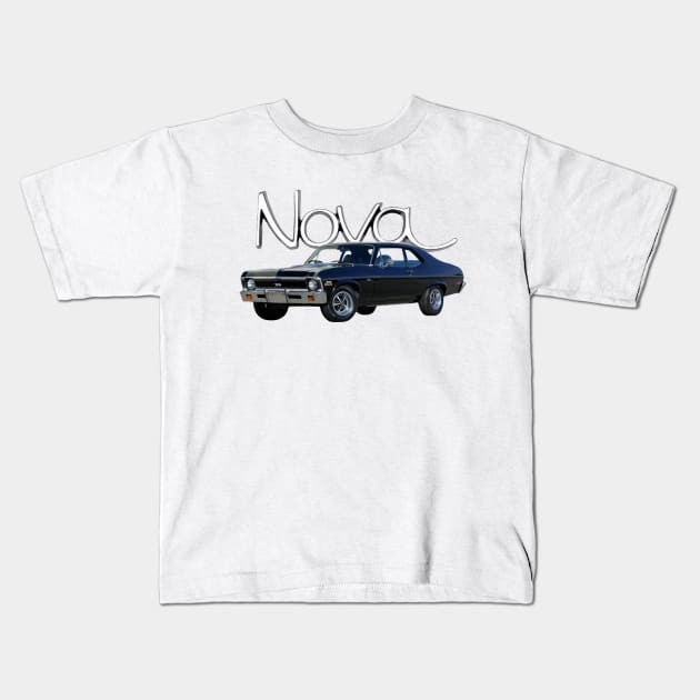 1972 Nova Kids T-Shirt by Permages LLC